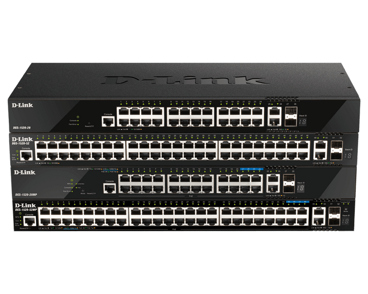 D-Link 28-Port Layer 3 Stackable Smart Managed Switch - (DGS-1520-28)