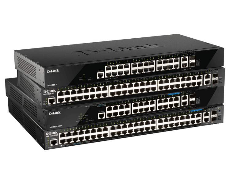 D-Link 28-Port Layer 3 Stackable Smart Managed Switch - (DGS-1520-28)