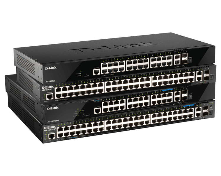 D-Link 28-Port Layer 3 Stackable Smart Managed Switch - (DGS-1520-28MP)