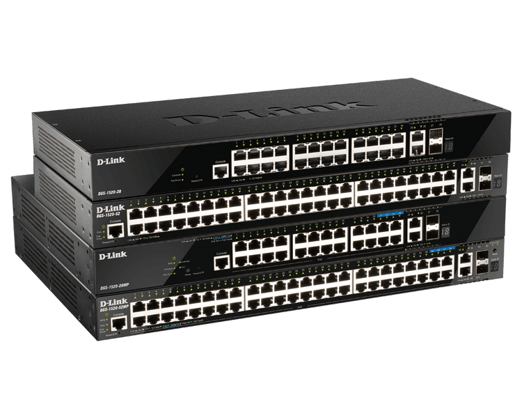 D-Link 28-Port Layer 3 Stackable Smart Managed Switch - (DGS-1520-28)