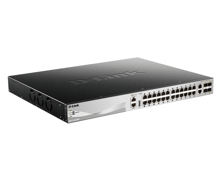 D-Link 30-Port Lite Layer 3 Stackable Managed PoE Switch - (DGS-3130-30PS)