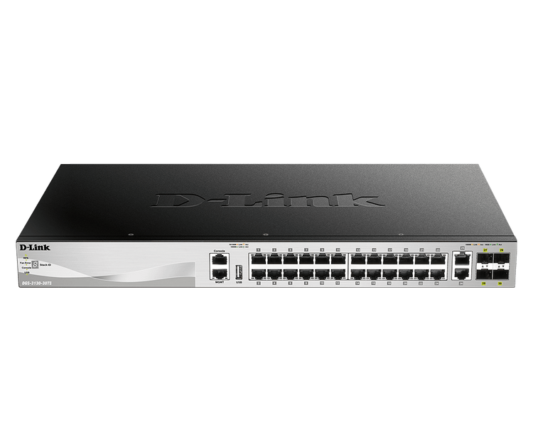 D-Link 30-Port Lite Layer 3 Stackable Managed Gigabit Switch - (DGS-3130-30TS)