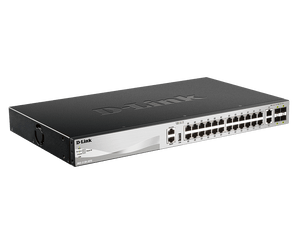 D-Link 30-Port Managed Stackable Switch with 10GbE Ports | 24 Gigabit Ports + 2 10GbE Copper Ports + 4 10G SFP+ Uplink Ports | L3 | Stacking | Optional D-View | NDAA Compliant - (DGS-3130-30TS)