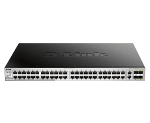 D-Link 54-Port Managed Stackable Switch with 10GbE Ports| 48 Gigabit Ports + 2 10GbE Copper Ports + 4 10G SFP+ Uplink Ports | L3 | Stacking | Web Managed | Optional D-View | NDAA Compliant - (DGS-3130-54TS)