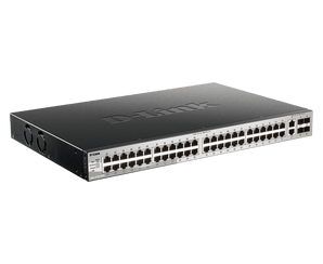 D-Link 54-Port Managed Stackable Switch with 10GbE Ports| 48 Gigabit Ports + 2 10GbE Copper Ports + 4 10G SFP+ Uplink Ports | L3 | Stacking | Web Managed | Optional D-View | NDAA Compliant - (DGS-3130-54TS)