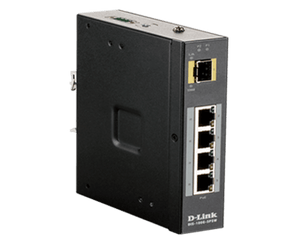 D-Link 5-Port Gigabit Unmanaged Industrial PoE Switch - (DIS-100G-5PSW)