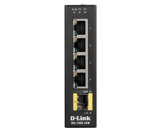 D-Link 5-Port Gigabit Unmanaged Industrial Switch - (DIS-100G-5SW)