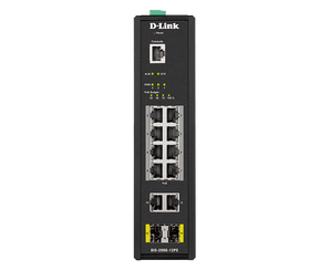 D-Link 12-Port Gigabit Smart Managed Industrial PoE Switch-240W PoE Budget - (DIS-200G-12PS)