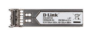 D-Link 1-Port Mini-GBIC SFP to 1000BaseSX Multi-Mode 550M Fiber Transceiver - (DIS-S301SX)