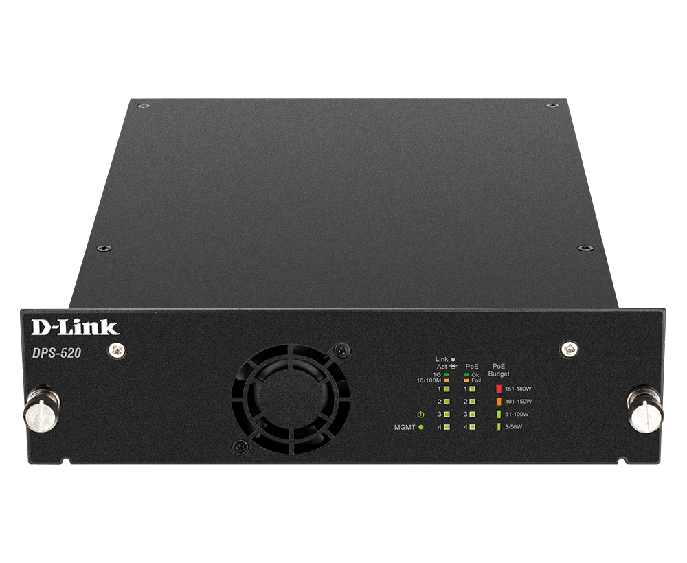 D-Link PoE Redundant Power Supply - (DPS-520) – D-Link Systems, Inc
