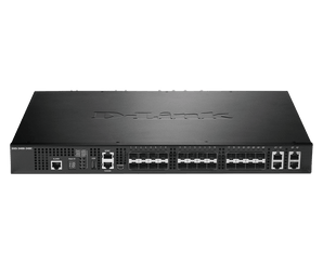 D-Link 24-Port SFP+ Gigabit Ethernet Managed Layer 3 Stackable Switch with 4 x 10GBASE-T/SFP+ Combo Ports - (DXS-3400-24SC)