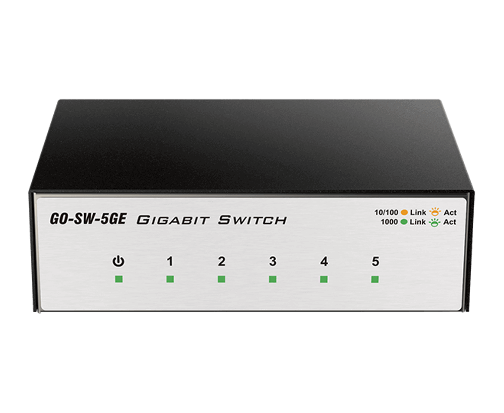 D-Link 7-Port Multi-Gigabit (2.5Gb) Unmanaged Ethernet Switch | 2 x 2.5 Gb,  5 x 10/100/1000Mbps Ports - (DMS-107)
