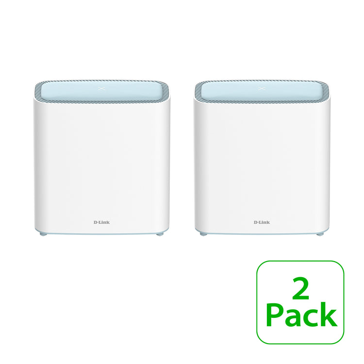 D-Link EAGLE PRO AI Mesh WiFi 6 Router System (2-Pack) - Multi-Pack for Smart Wireless Internet Network, AX3200 (M32/2)