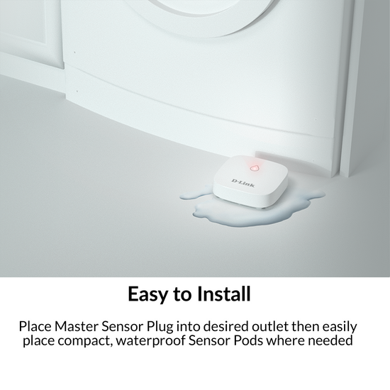 DLink Water Sensor Pod AddOn, Expandable up to 16 locations, Battery